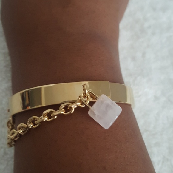 New Coach Padlock Chain Hinged Bangle - Picture 7 of 8